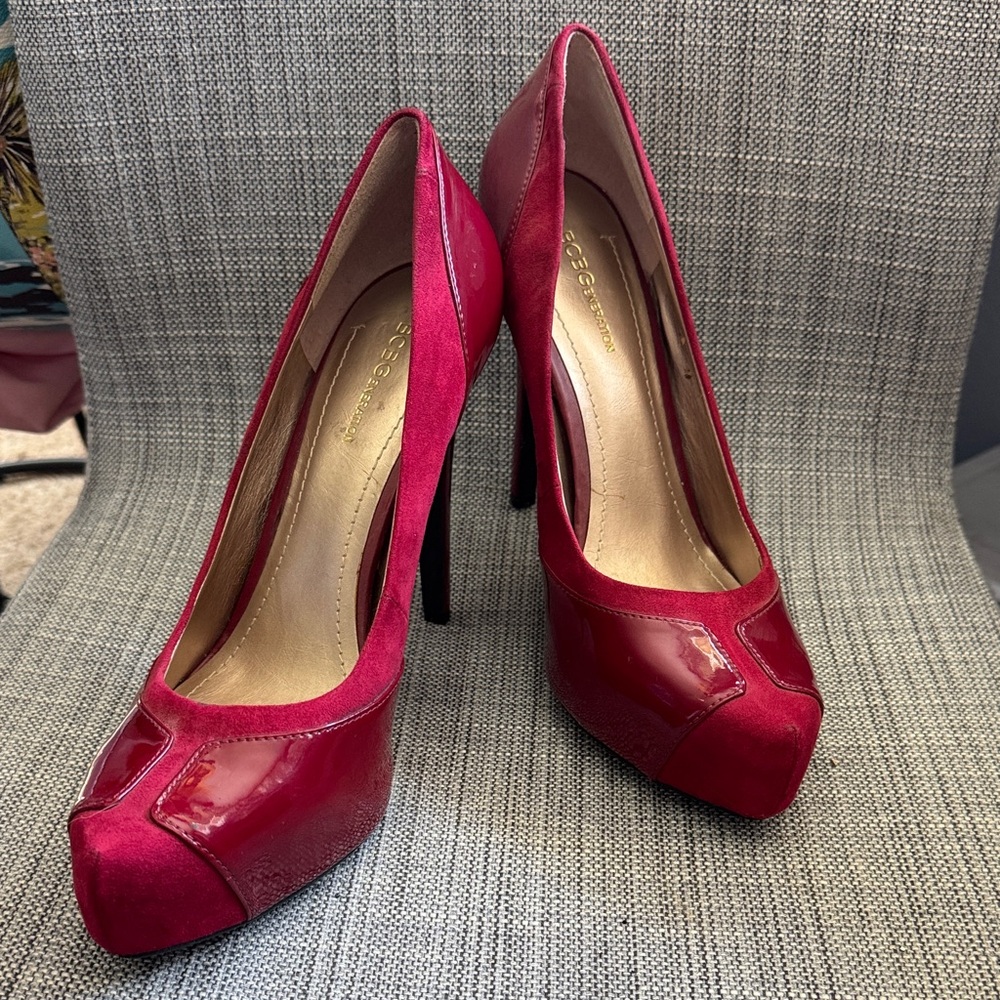 BCBGeneration Elegant Maroon Pumps Sz 10